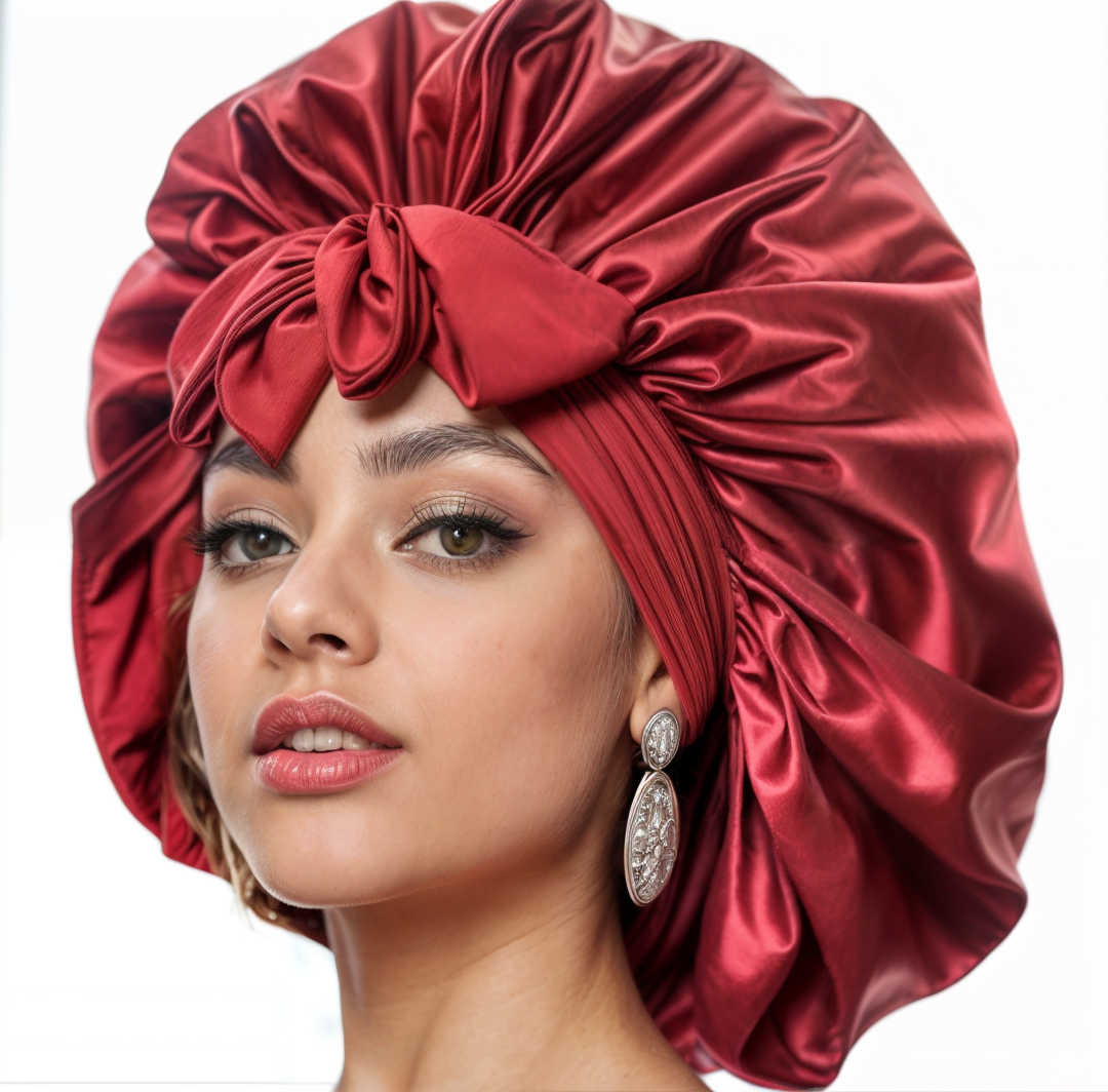 Bonnet Ajustable en satin pour cheveux pour femmes et Hommes, bonnet pour dormir