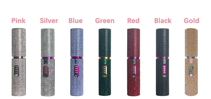 Brosse lissante et boucleuse électrique 2-en-1 USB avec design en diamant coloré, sans fil, idéale pour les voyages.