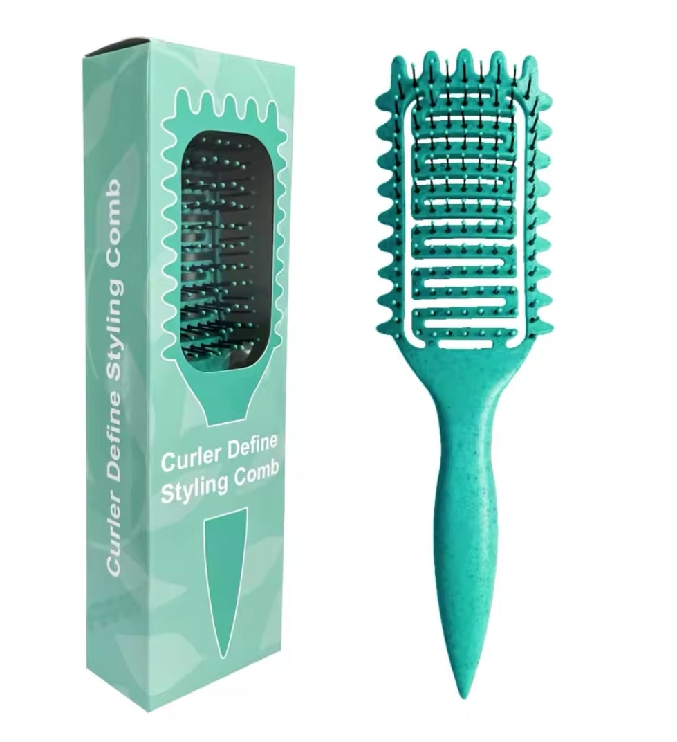 Brosse coiffante définissant les boucles - brosse à cheveux démêlante