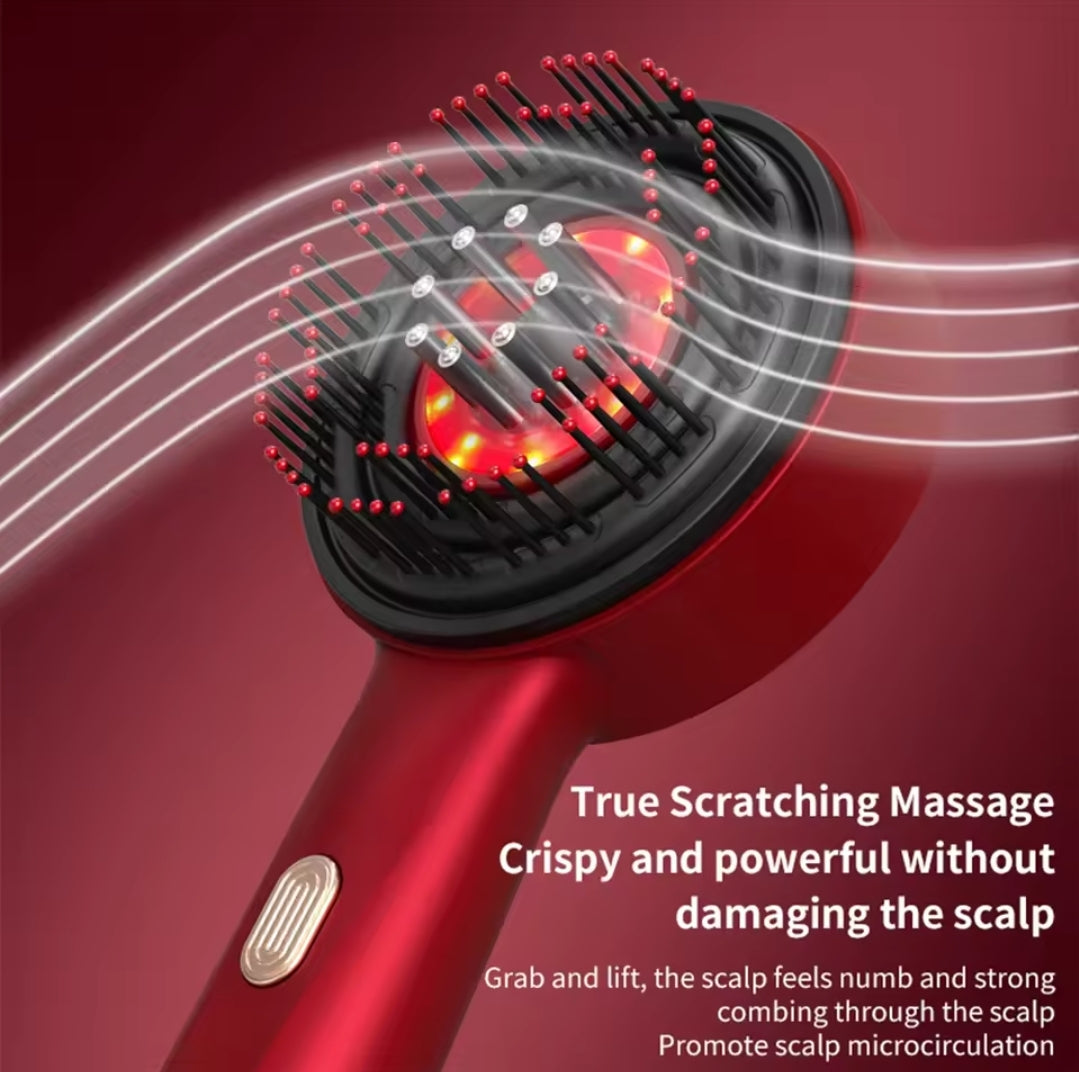 Peigne de massage électrique cuir chevelu avec huile