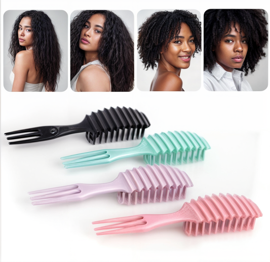 Brosse à cheveux démêlant  doux bouclés - cheveux afro - brosse massage cuir chevelu