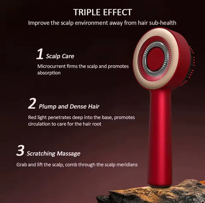Peigne de massage électrique cuir chevelu avec huile