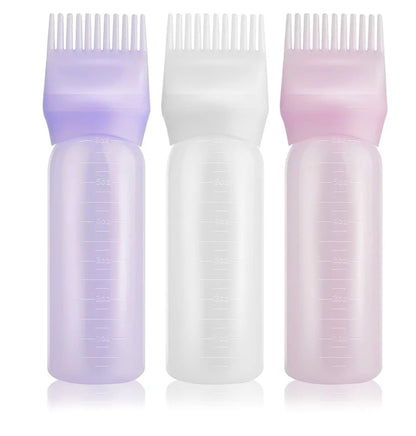 Bouteille applicateur - peigne huile pour cheveux - applicateur teinture