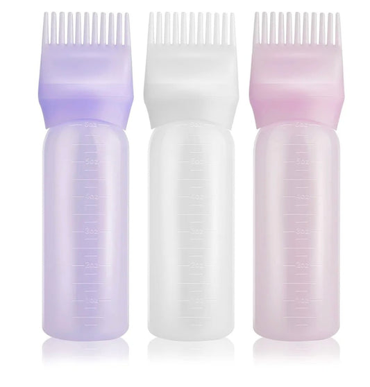 Bouteille applicateur - peigne huile pour cheveux - applicateur teinture